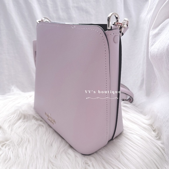 NWT Kate Spade Darcy Small Leather Bucket Bag Lilac Moon Purple WKR00439 RARE - Picture 6 of 9